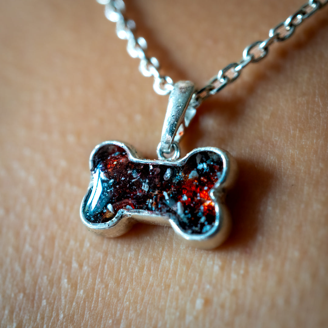 Ashes Dog Bone Pendant