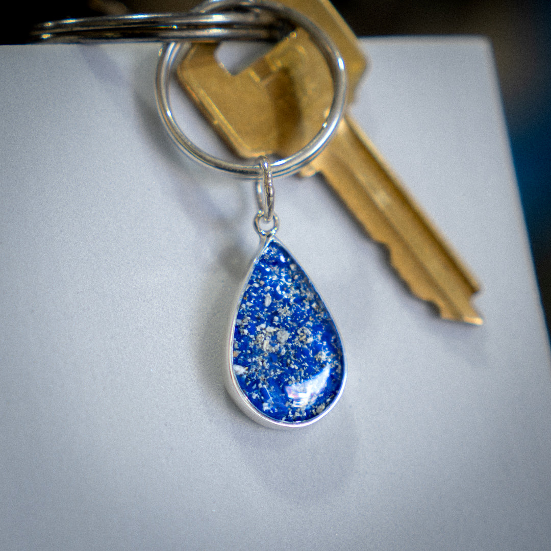 Ashes Keyring Oval Pendant