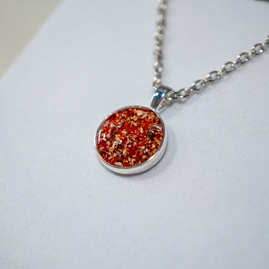 Ashes Round Pendant
