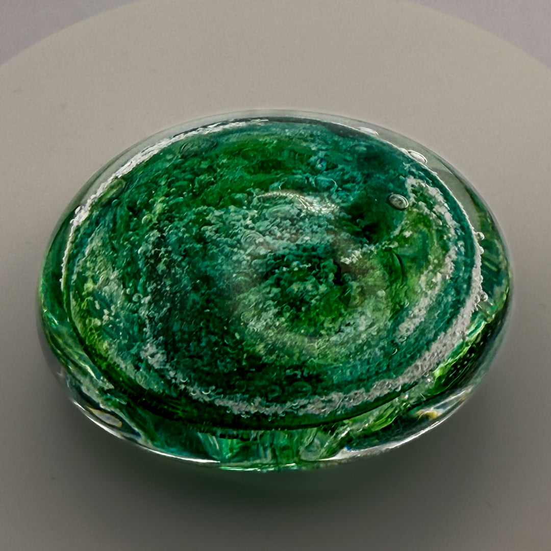 Ashes to Glass Pebble - Spring Greens