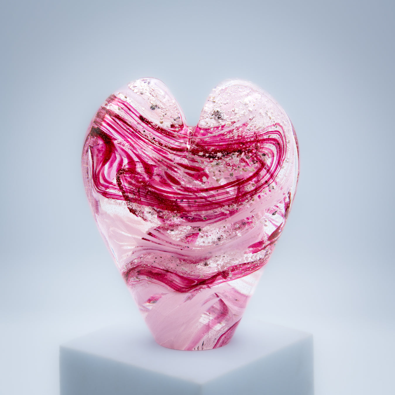 Ashes to Glass Heart Keepsake