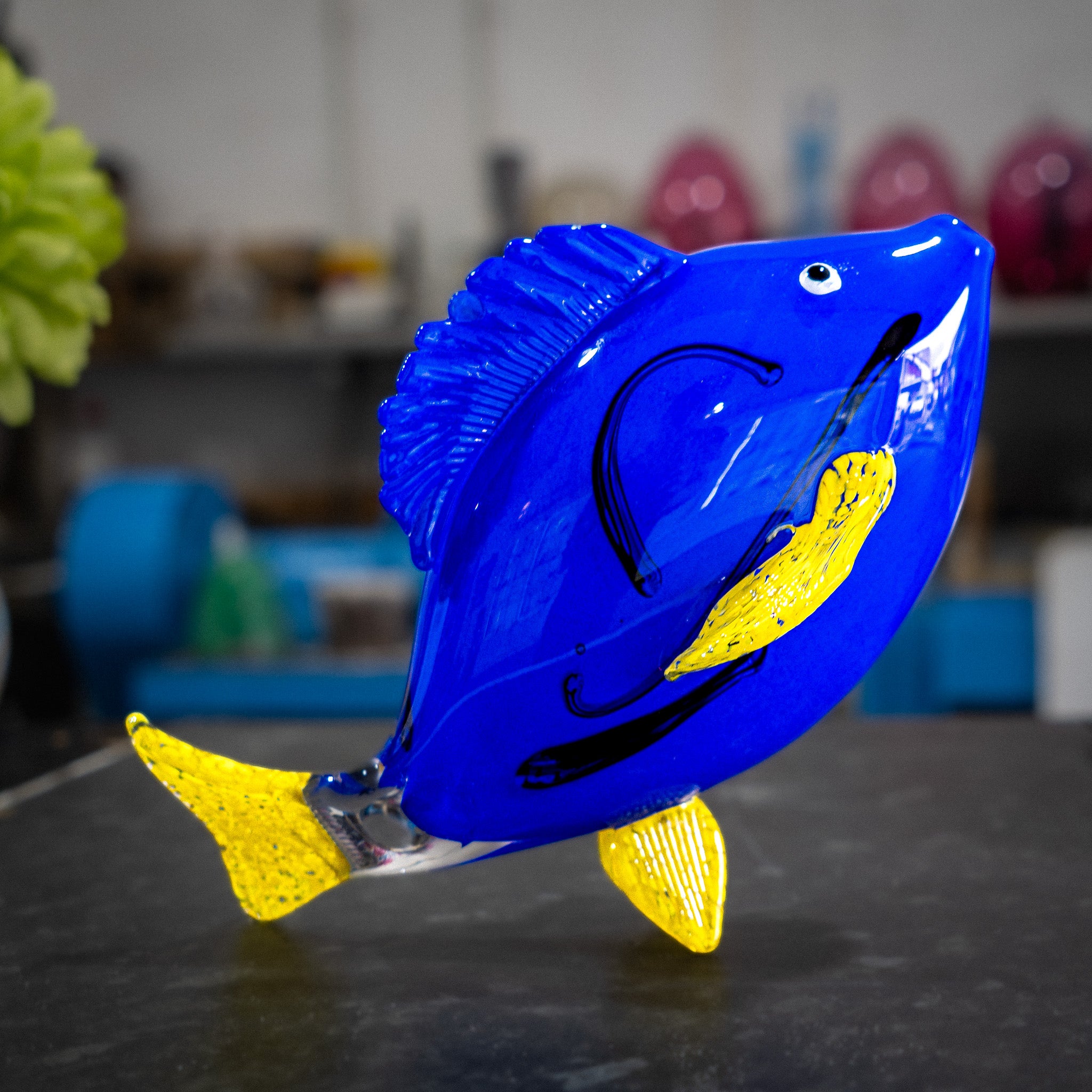 Hand-blown Blue Fish