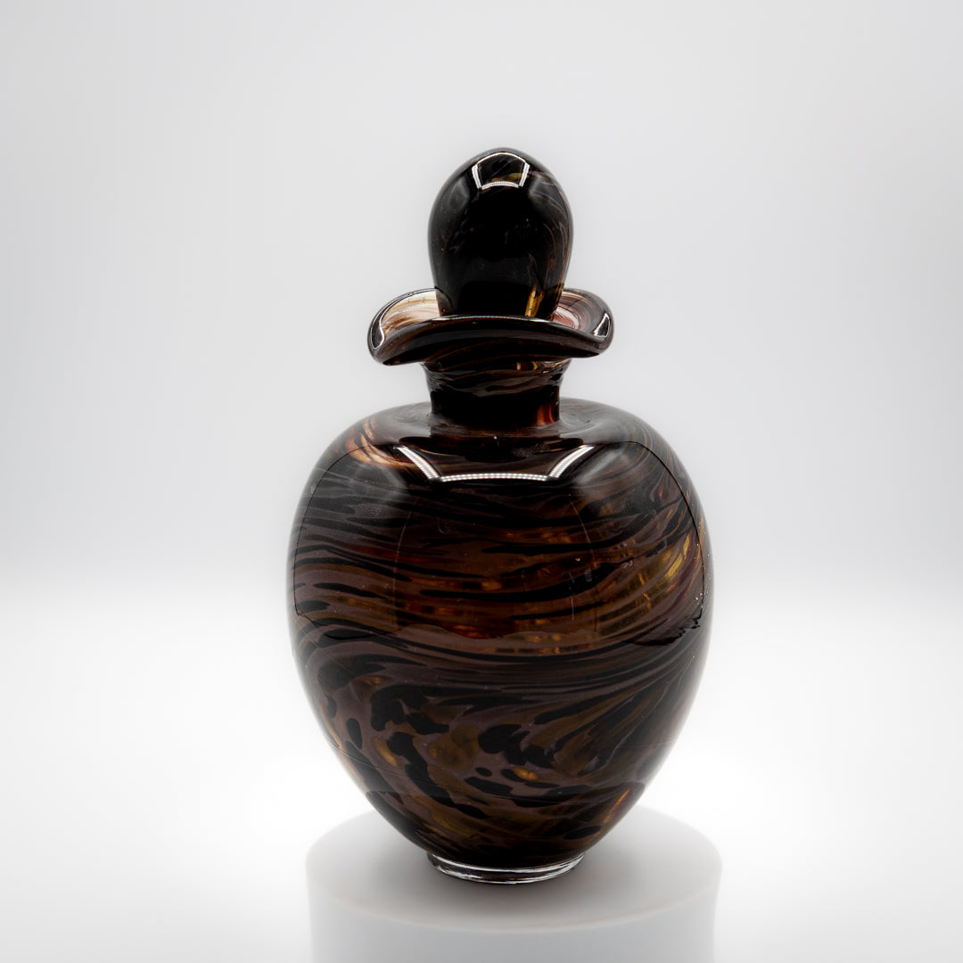 Glass Urn Small - Tortoise Shell & Mocha