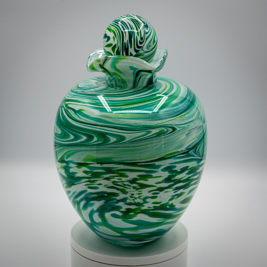 Handmade Glass Urn