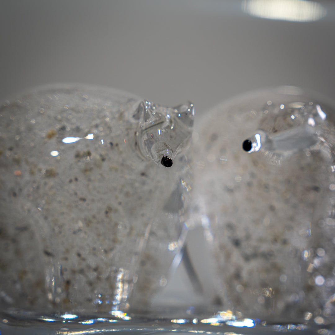 Mrs & Mrs Polar Bear with Ashes