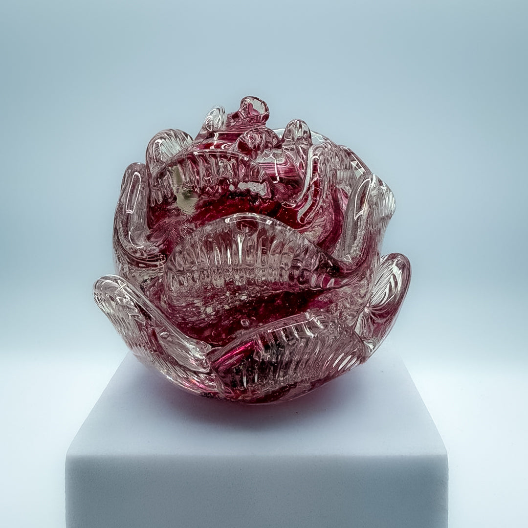 Ashes Keepsake - Rose Head Paperweight