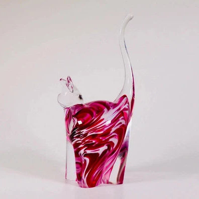 Glass Cat sculpture