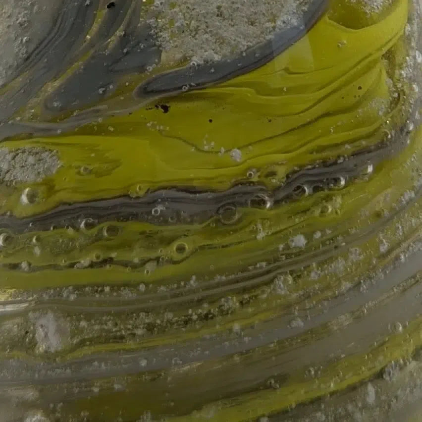 lemon yellow and grey colourway for ashes to glass memorials