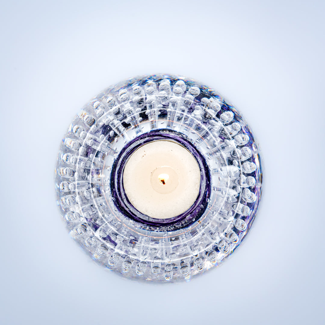 Ashes Bubbled Candle Holder