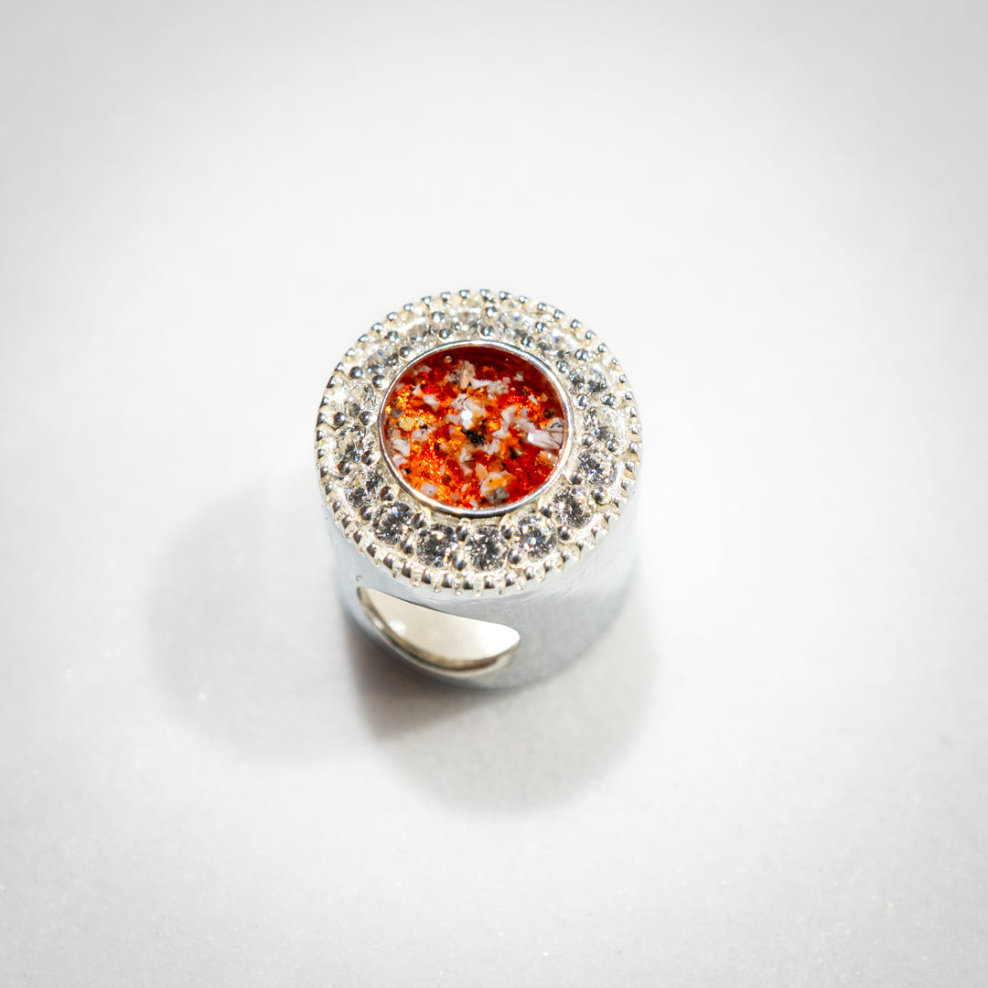 Ashes Charm with CZ Stones