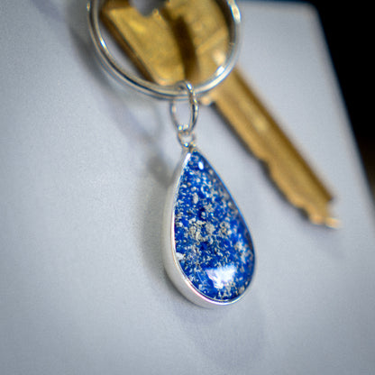 Ashes Keyring Oval Pendant