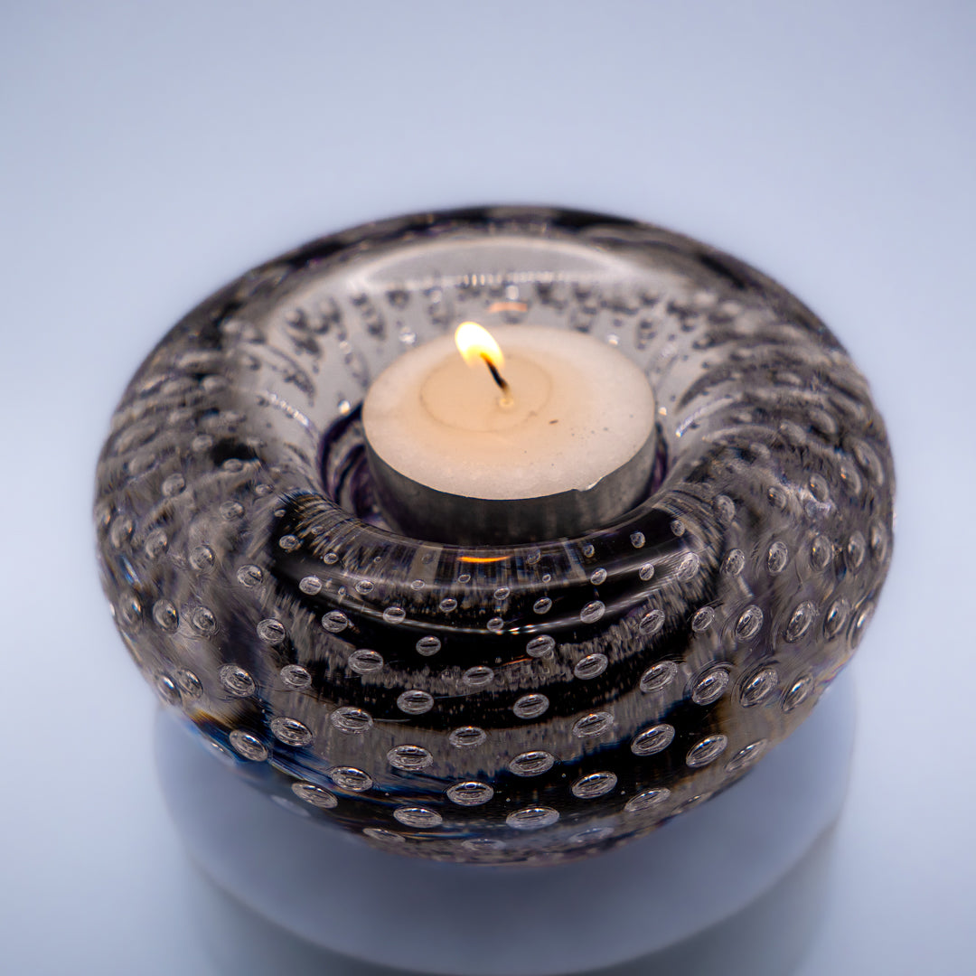 Ashes to Glass Bubbled Candle Holder