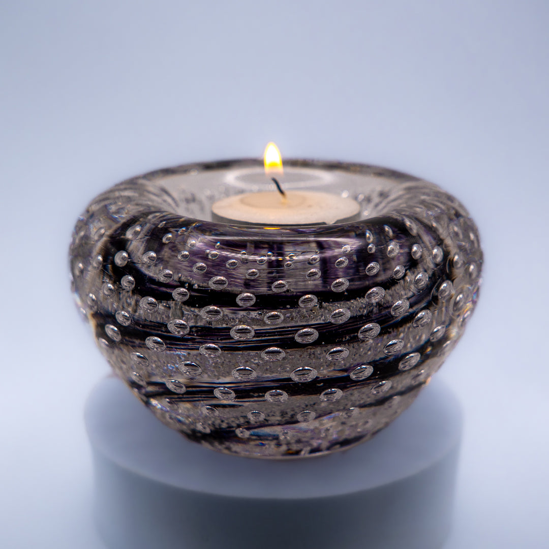 Ashes to Glass Bubbled Candle Holder