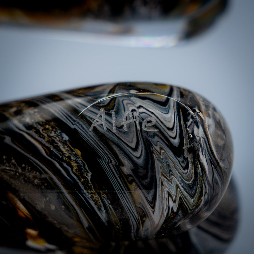 Ashes to Glass Dog Bone