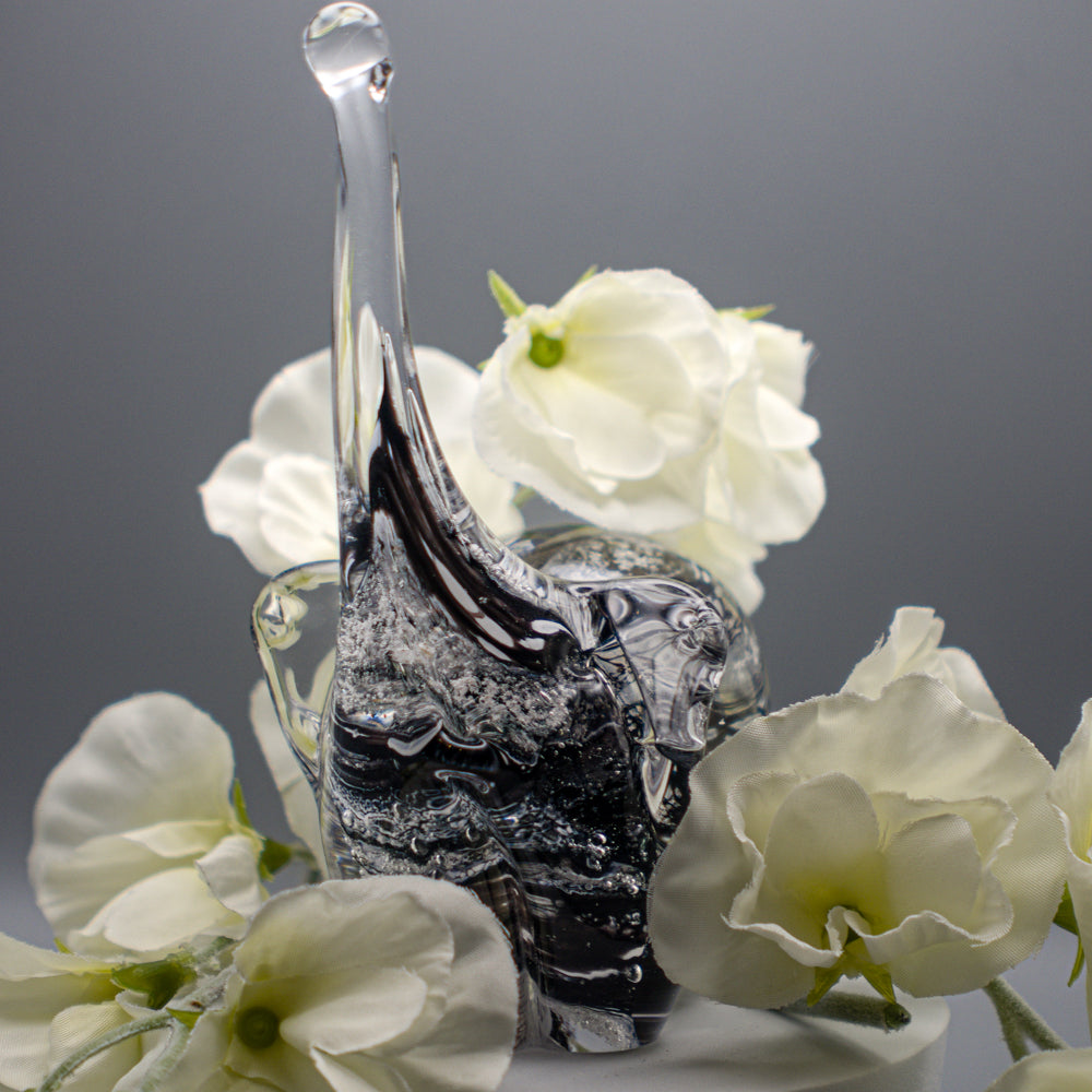 Ashes to Glass Elephant - Marbled