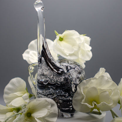 Ashes to Glass Elephant - Royal Blue & Baby Blue