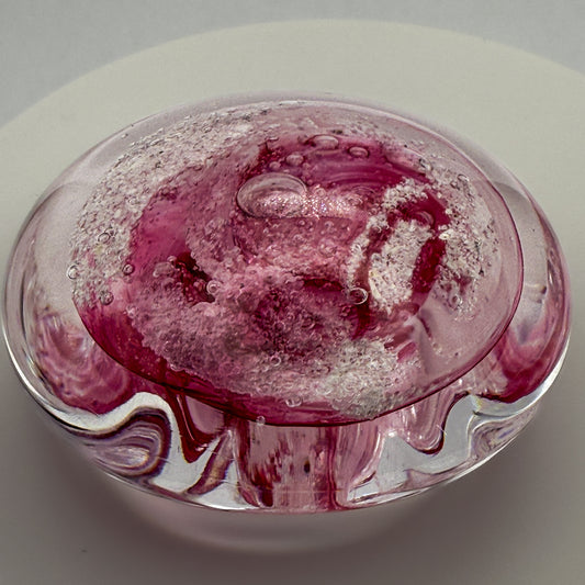 Ashes to Glass Pebble - Ruby & Baby Pink