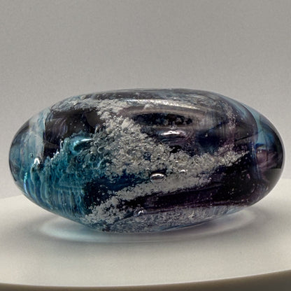 Ashes to Glass Pebble - Royal Blue & Baby Blue