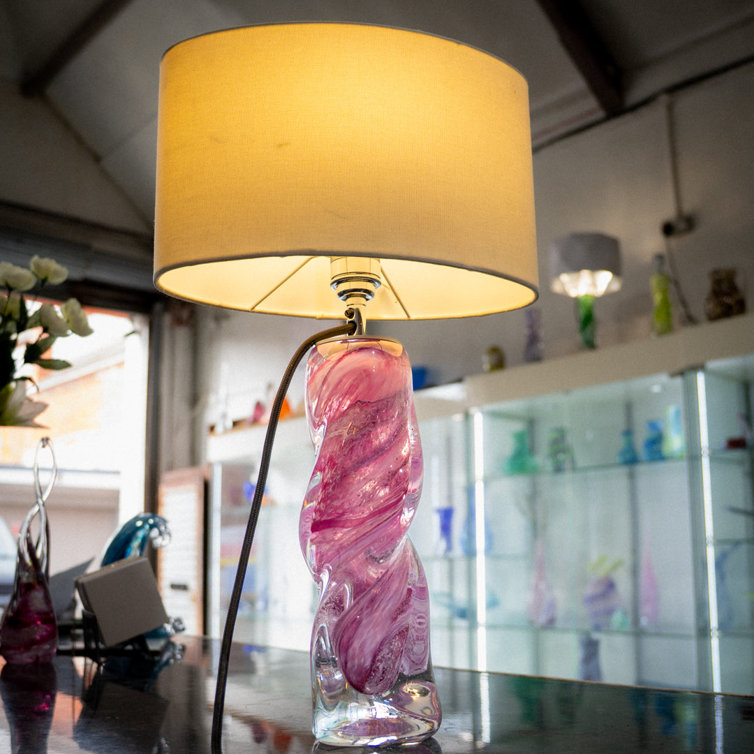 Ashes to Glass Vortex Table Lamp