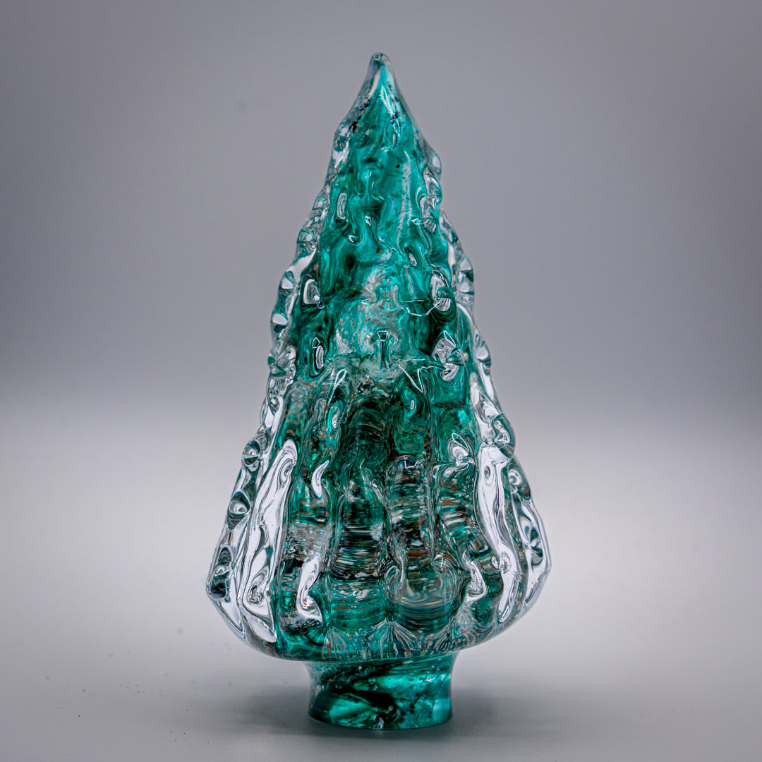 Ashes to glass Christmas tree ornament