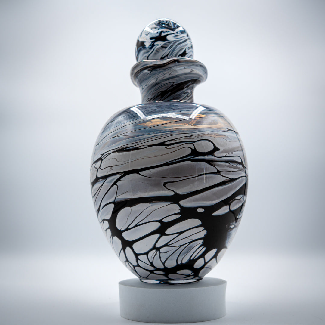Glass Urn - Marbled