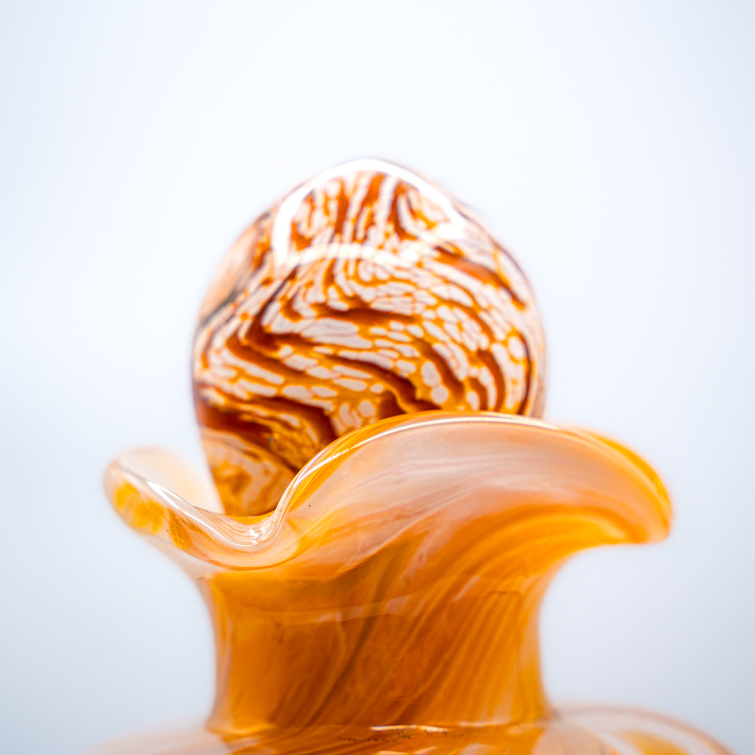 Glass Urn - Orange