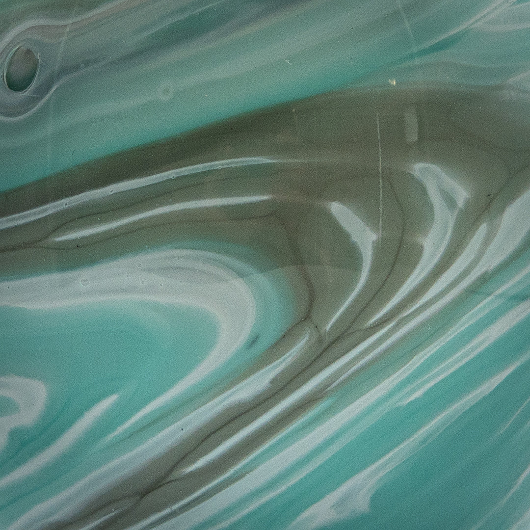 Glass Urn Colour - Pigeon Grey & Celadon Green