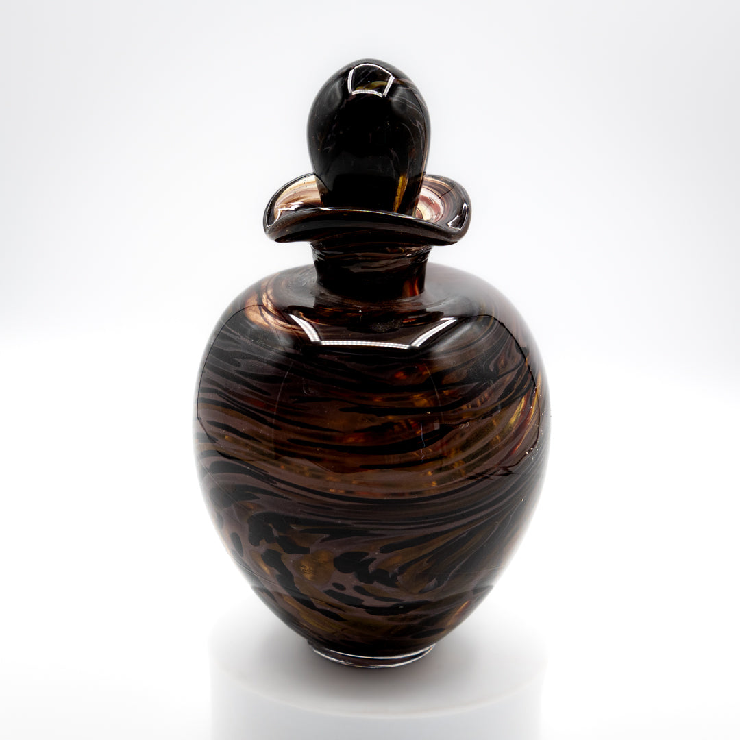 Glass Urn Small - Tortoise Shell & Mocha