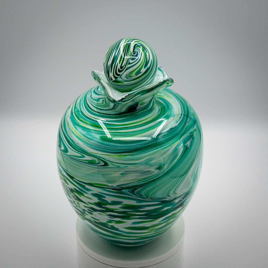 Handmade Glass Urn