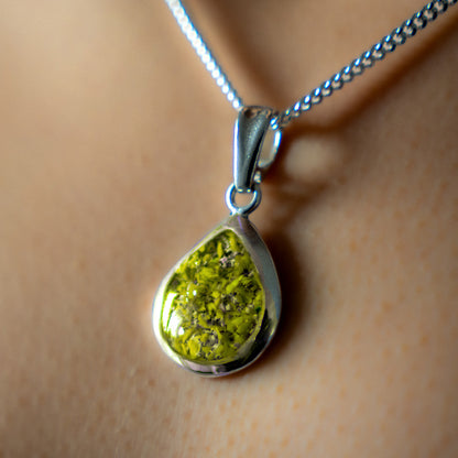 Ashes Tear Drop Pendant Ruby