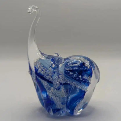 Ashes to Glass Elephant - Royal Blue & Baby Blue