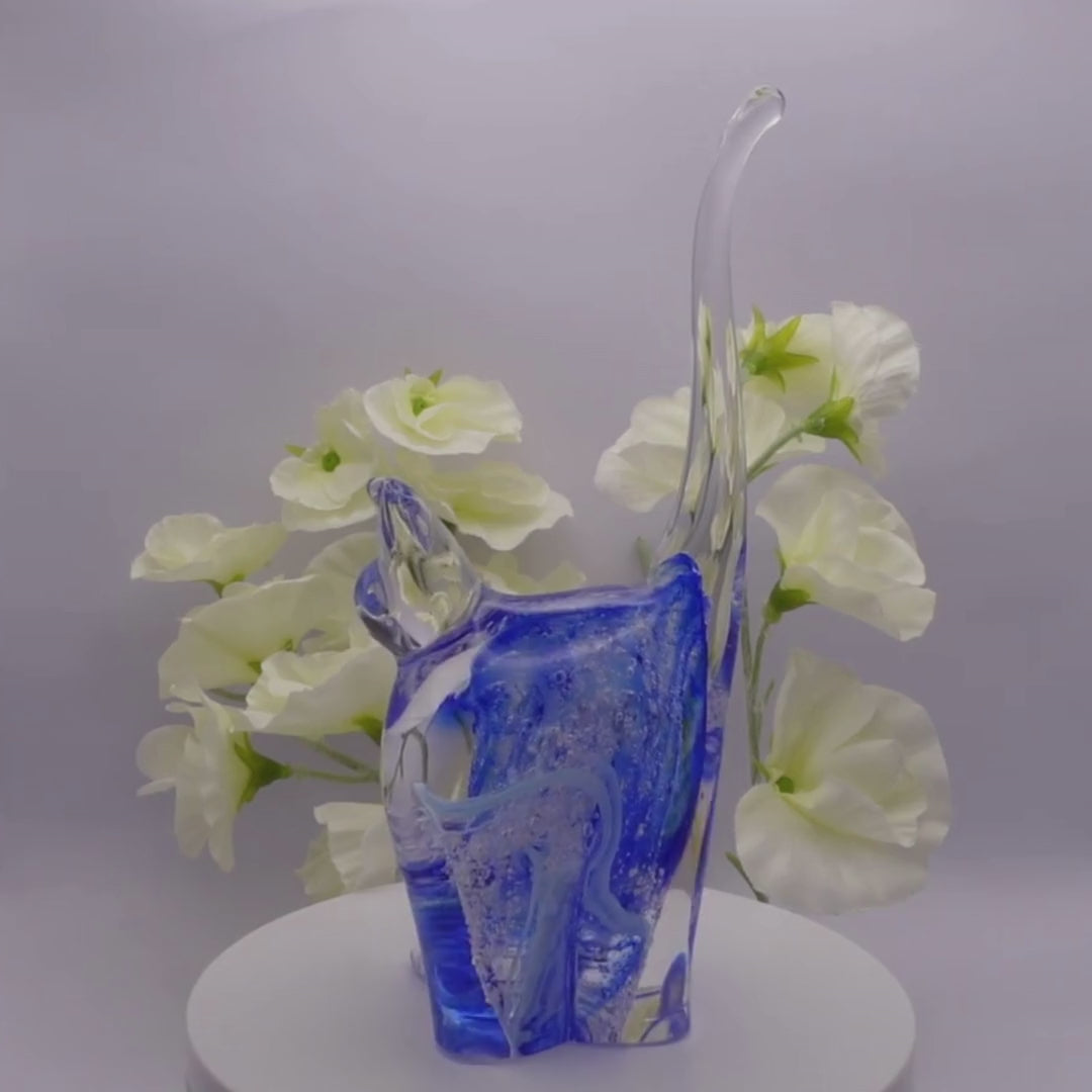 Ashes to glass cat ornament