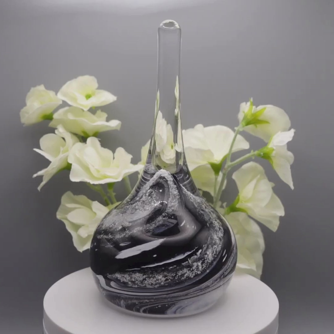 Ashes to glass ring stand