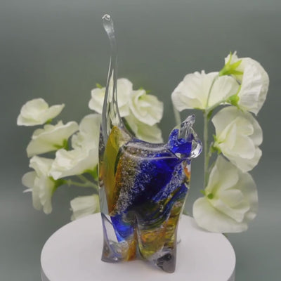 Ashes to glass cat ornament