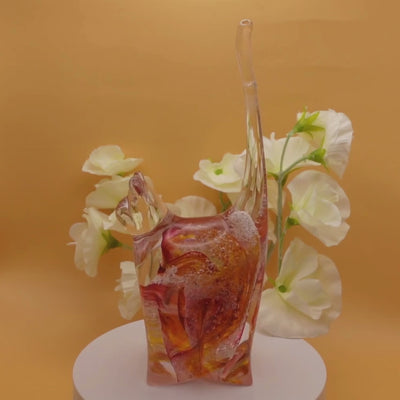 Ashes to glass cat ornament