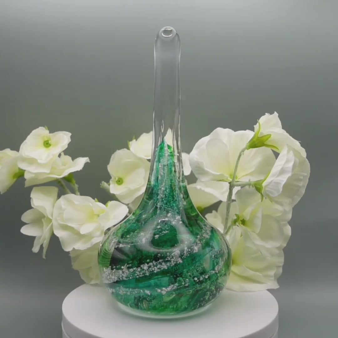Ashes to glass ring stand