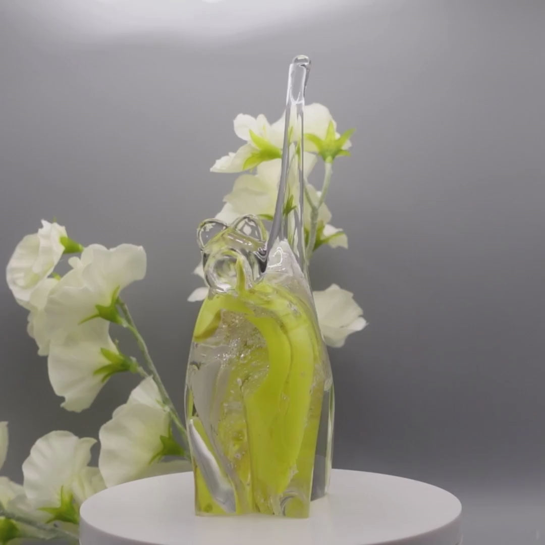 Ashes to glass cat ornament