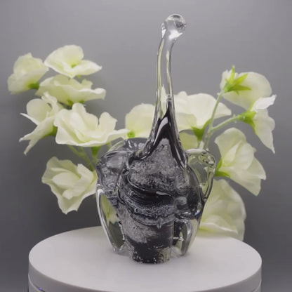 Ashes to Glass Elephant - Royal Blue & Baby Blue