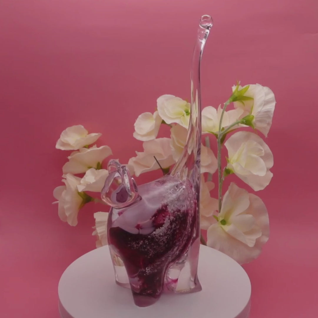 Ashes to glass cat ornament