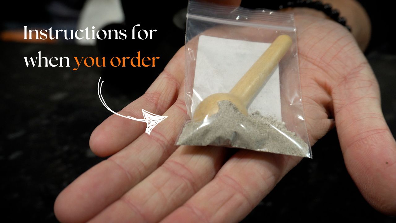 How to send cremation ashes following order.