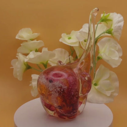 Ashes to Glass Elephant - Royal Blue & Baby Blue