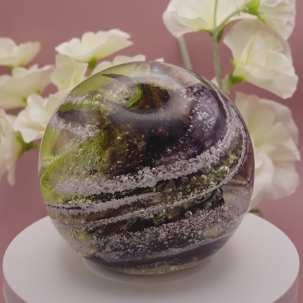 Ashes to Glass Round Paperweight