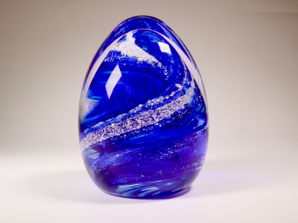 Cremation Ashes Oval Glass Paperweight