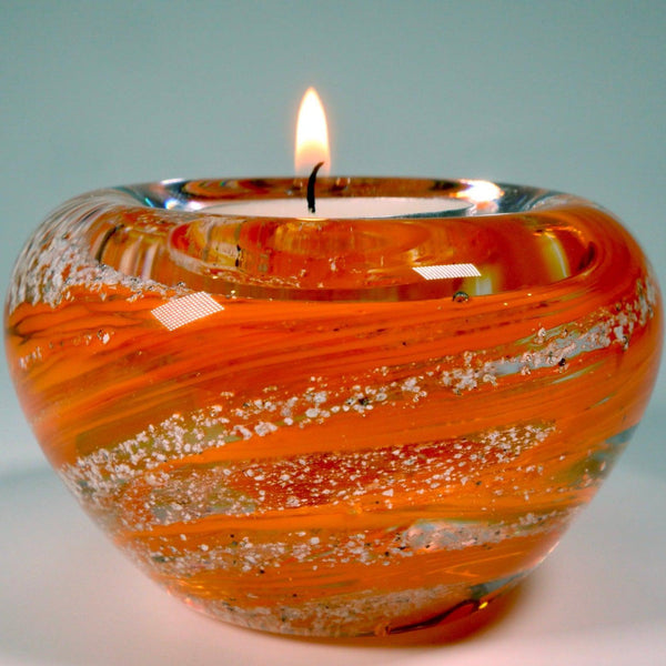 Cremation Ashes Glass Tea light