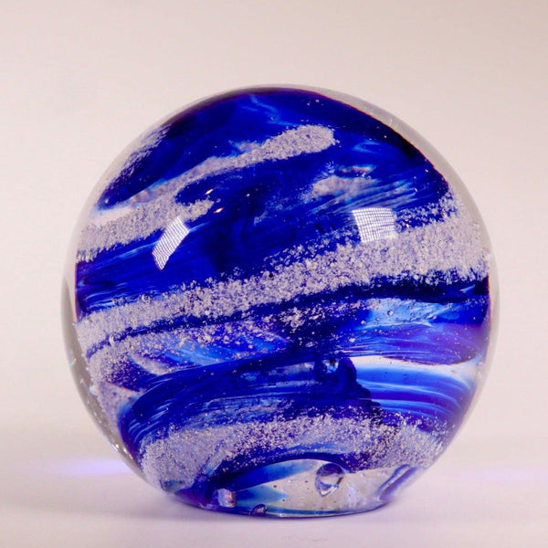 Cremation Ashes round paperweight