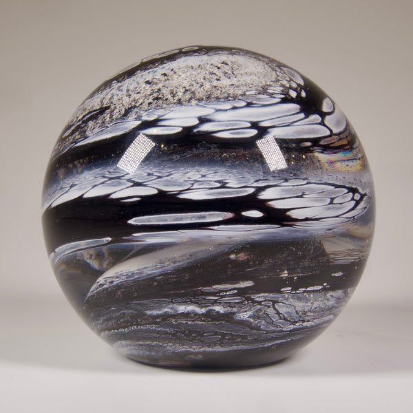 Cremation Ashes round paperweight