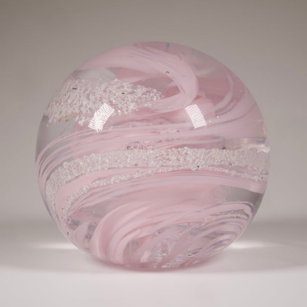 Cremation Ashes round paperweight