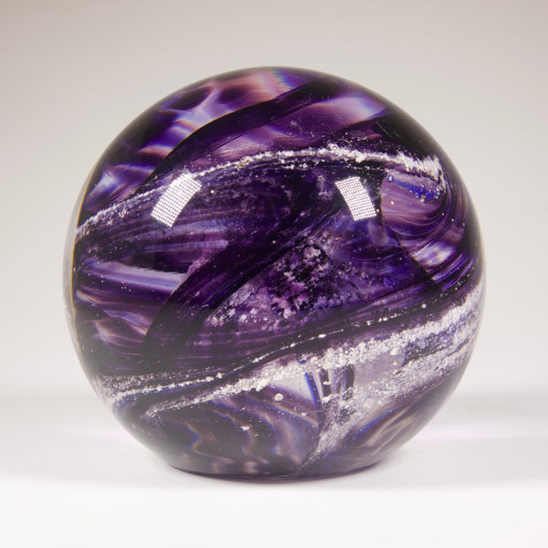 Cremation Ashes round paperweight