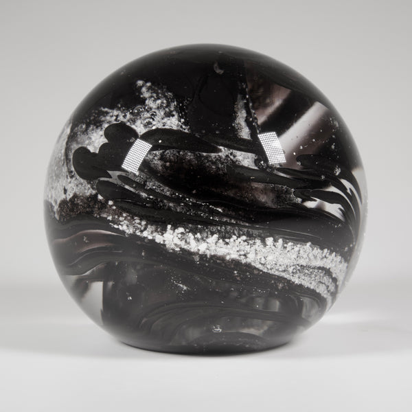 Cremation Ashes round paperweight