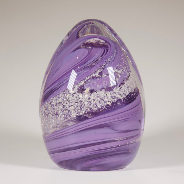 Cremation Ashes Oval Glass Paperweight